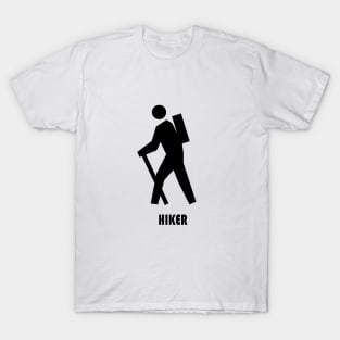 Hiker Logo Graphic Design T-Shirt T-Shirt